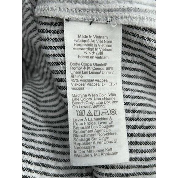 J.Crew Womens Striped Shift Dress Sleeveless Crew Neck Linen Blend Size 10 NWT - Picture 9 of 11